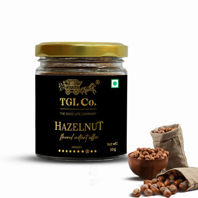 Caramel Flavoured Instant Coffee + Hazelnut Flavoured Instant Coffee