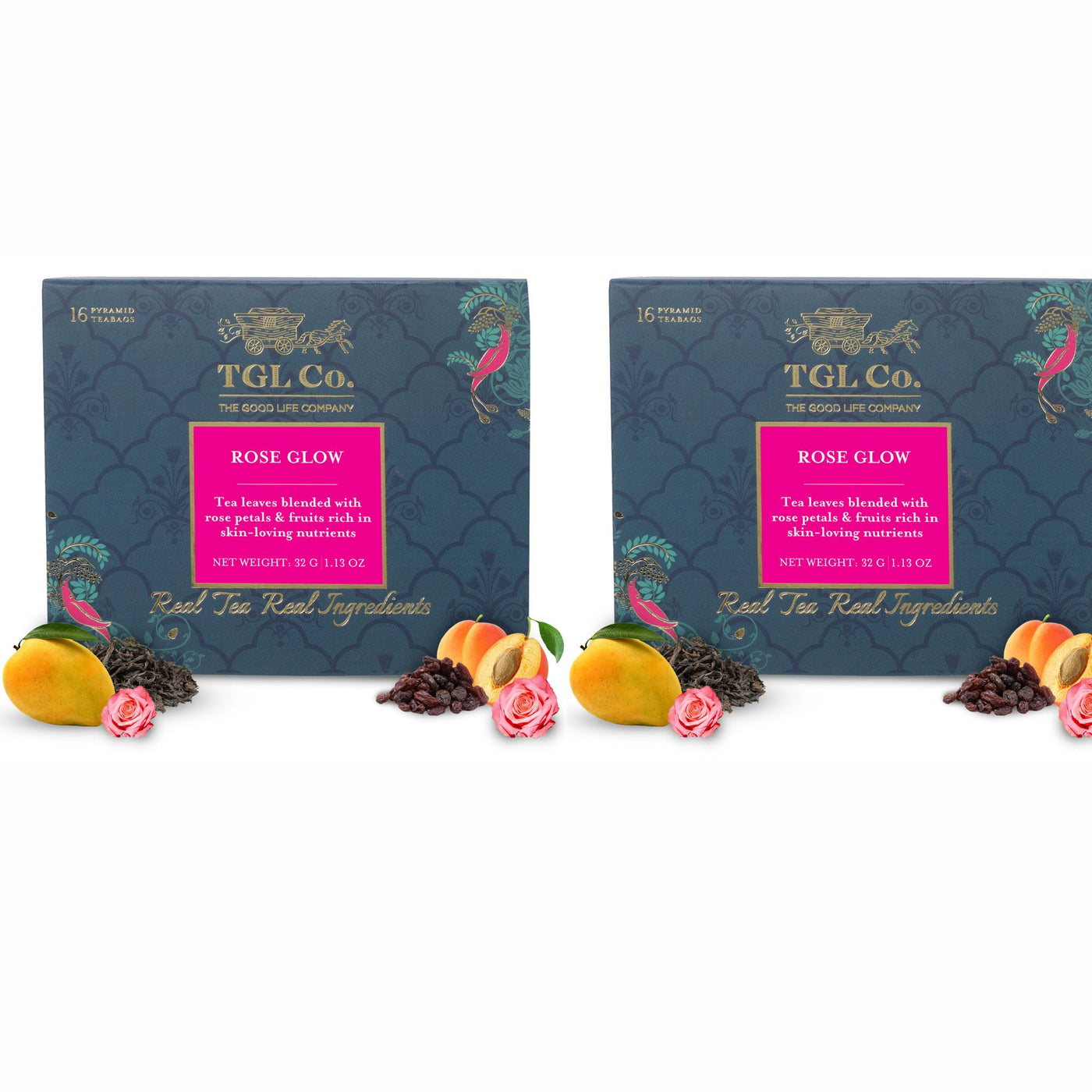 Rose Glow Black Tea Bags / Loose leaves